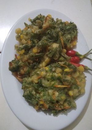 Foto resep Bakwan bayam jagung wortel (bala-bala bayem)