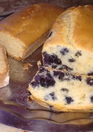 Una foto de Budín con y sin arándanos