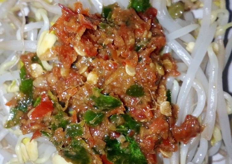 Cara Gampang Membuat Kerawuh,Sambel Mentah👌👍Ala Aku sendri☺😋 Anti Gagal