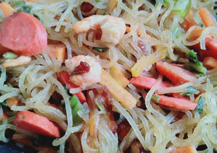 Bagaimana Membuat Bihun Jagung Goreng, Menggugah Selera