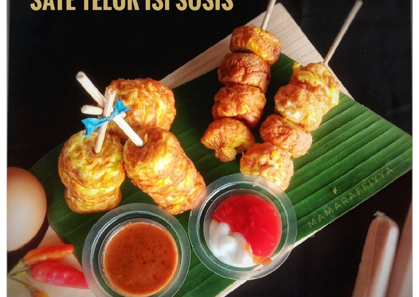 Resep Sate telur isi sosis Anti Gagal