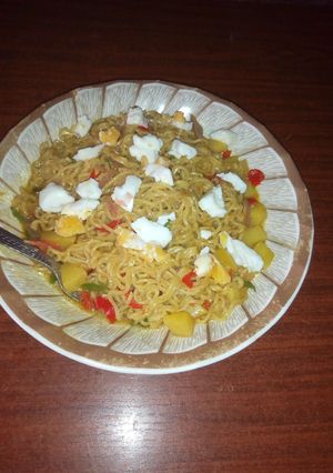A picture of Simple noodles.