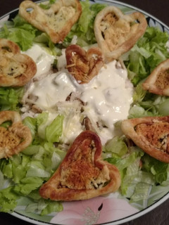 Una foto de Ensalada César San Valentín