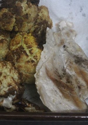 Una foto de Pechugas con coliflor