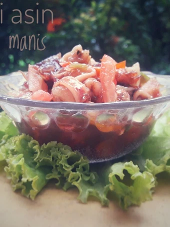 Cara Simple Membikin Resep  Cumi asin pedas manis yang Bikin Ngiler, Lezat