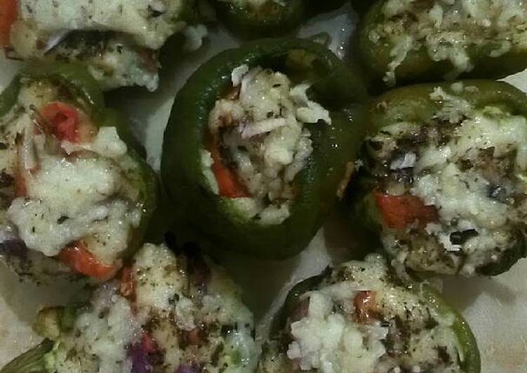 Recipe of Homemade Baked Stuffed Potato Cheese Capsicum