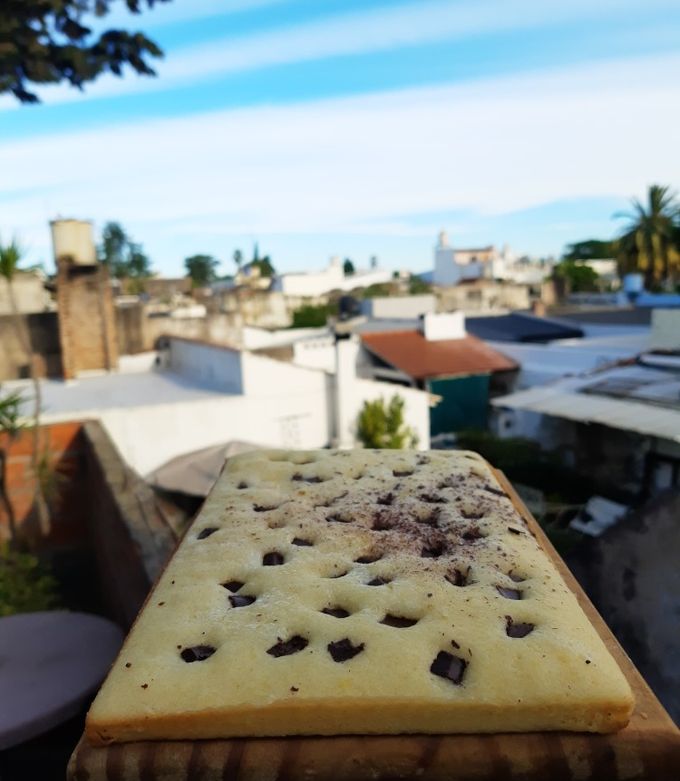 Una foto de Brownie de limón🍋 (Sin manteca!!!!)