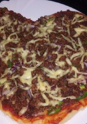 A picture of Homemade pizza.