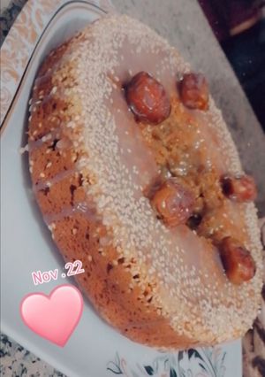 عکسی از دستور کیک خرما و دارچین 😋