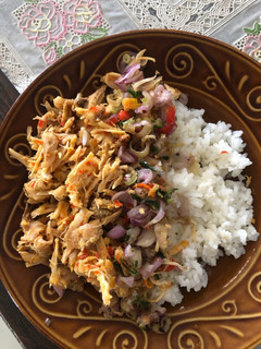 Foto resep Ayam Suwir Bali dan Sambal Matah