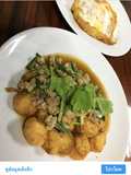 ผัดเต้าหู้อ่อนหมูสับ