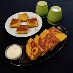 No Fermentation breakfast Handvo A picture of No Fermentation breakfast Handvo.