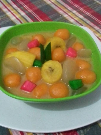 Langkah Gampang Membikin Resep  Kolak pelangi yang Bisa Manjain Lidah, Lezat