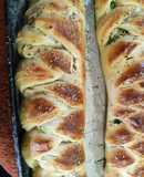 Pan de Ajo y cebollitas verdes.!