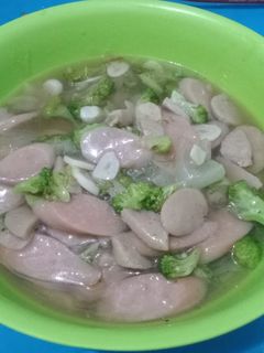 Foto resep TUMIS BROKOLI (Bakso+sosis) - SIMPLE