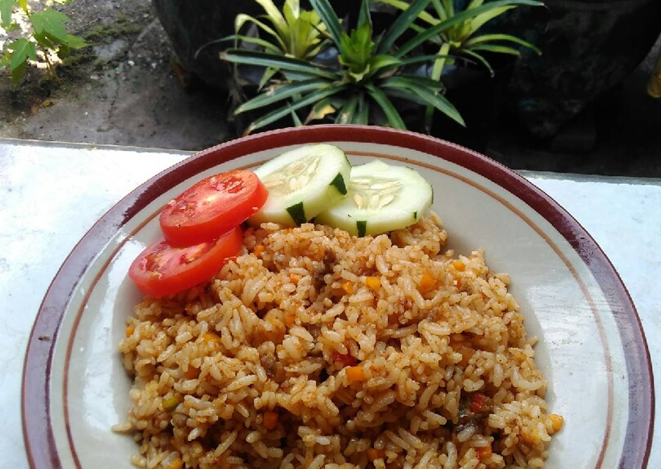 Nasi goreng rendang royco