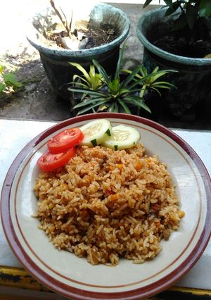Foto resep Nasi goreng rendang royco