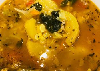 New Recipe Hearty Coleslaw Spinach Soup  Savory Delicious New Recipe Hearty Coleslaw Spinach Soup  Savory Delicious