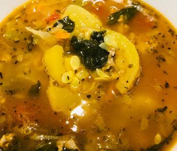 Popular Recipe Hearty Coleslaw Spinach Soup  Savory Delicious