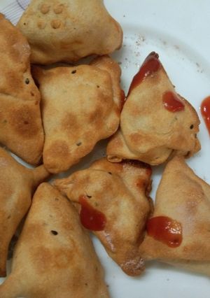 A picture of Air  Fryer  Poha  Samosa.