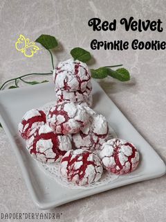Foto resep Red Velvet Crinkle Cookies