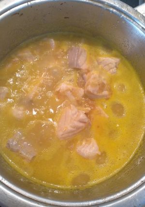 Una foto de Salmón en salsa de naranja
