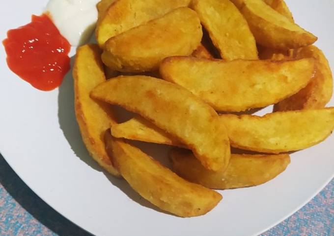 kentang goreng wedges