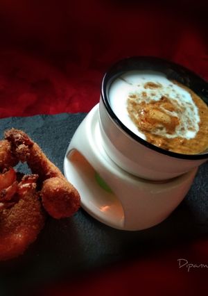 মালাইকারি ফনদিউ উইথ ক্রিসপি প্রণ (malaikari fondue with crispy prawn recipe in Bengali) রেসিপির প্রধান ছবি