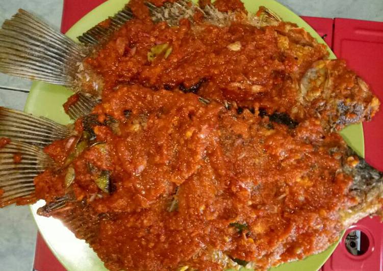 Gurami Goreng Bumbu Merah