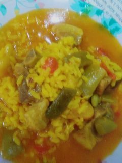 Una foto de Arroz caldoso con costillitas