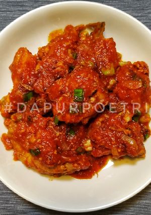 Foto resep Ayam Goreng Dicabein - Pedas Manis
