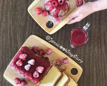 Ultimate Cooking Recipe Vanilla Pound Cake with Raspberry Sauce Delicious Steady