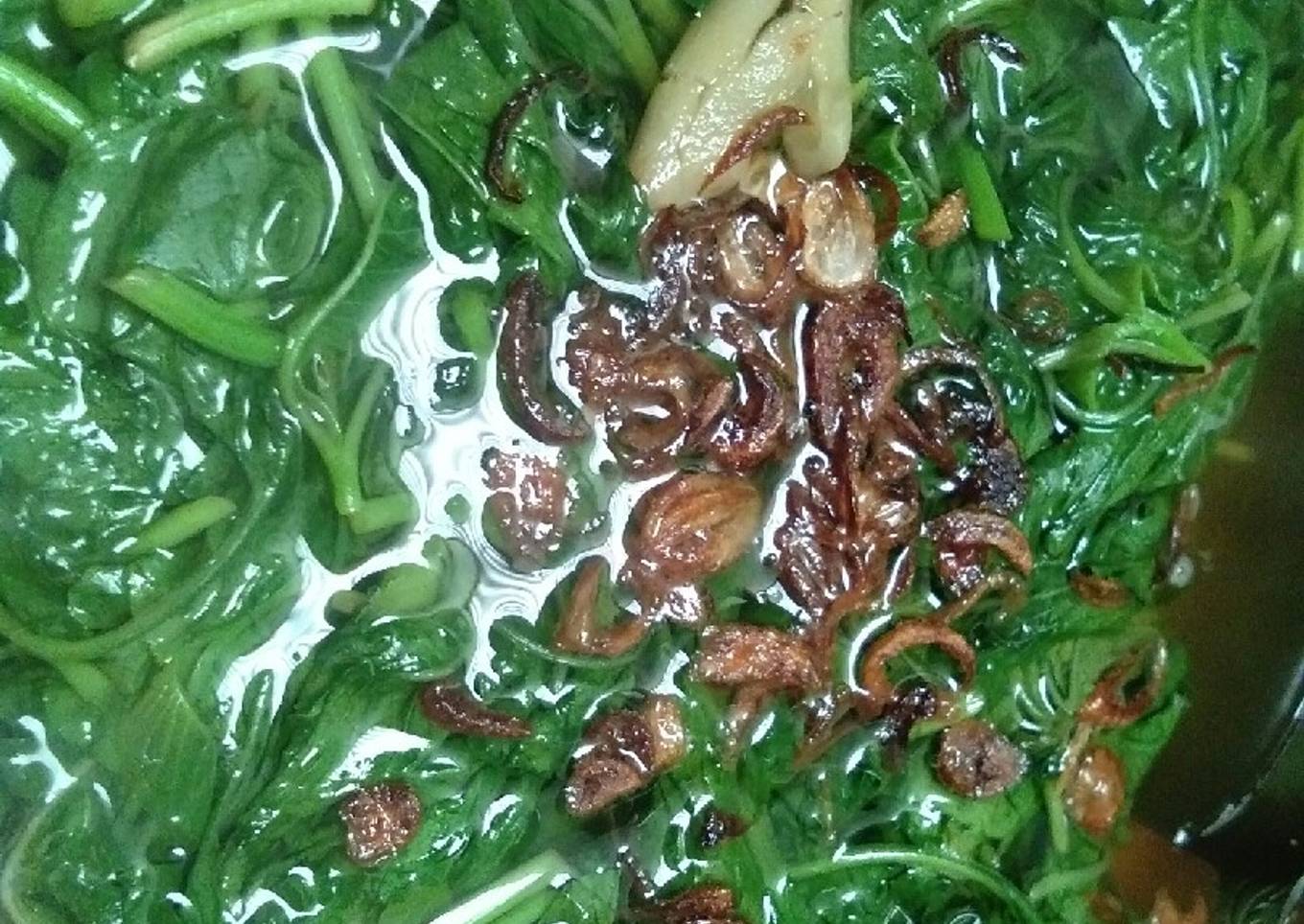 Cara Gampang Membuat Sayur bayam yang Bisa Manjain Lidah