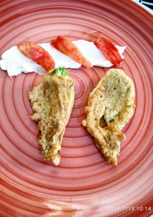 Une photo de Beignets des fleurs de courgettes