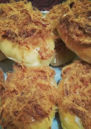 Foto resep Roti Abon keju a.k.a beef floss bun cheese