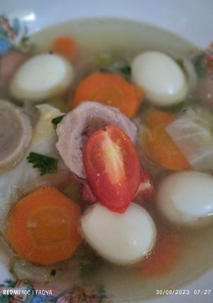 Foto resep Sayur Sop Telur Puyuh