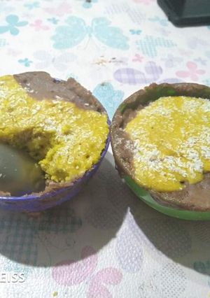 Una foto de Brownie de taza