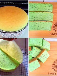 Foto resep Pandan ogura cake