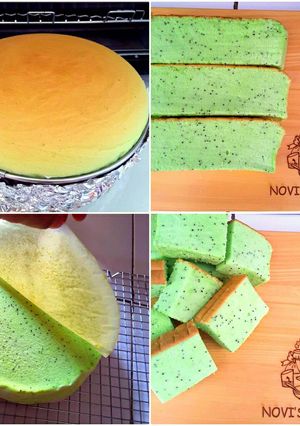 Foto resep Pandan ogura cake