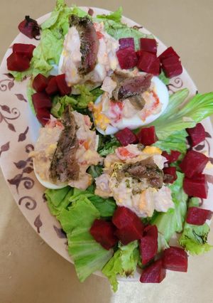 Una foto de Huevos rellenos de mar
