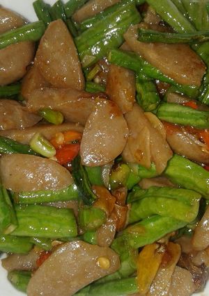 Foto resep Tumis kacang panjang bakso