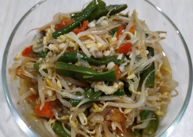 Tumis Kecambah Kacang Panjang Mudah