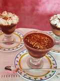 Chocoflan con almendras crocantes