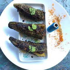 A picture of Stuffed Bitter Gourd Karela.