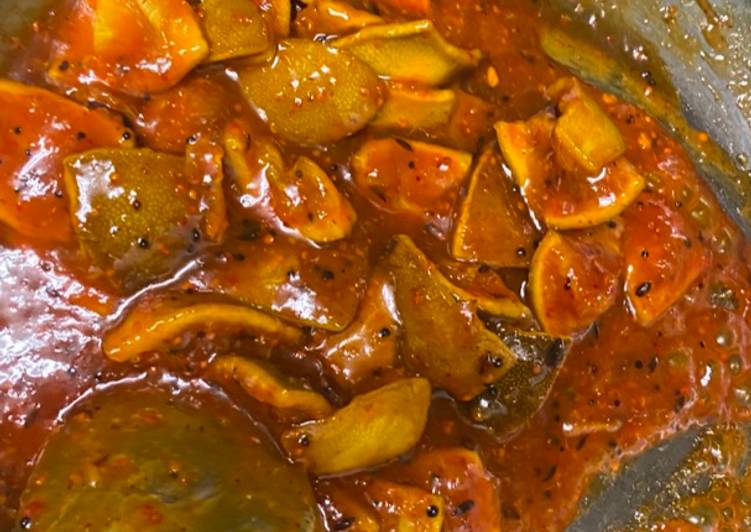 Step-by-Step Guide to Prepare Speedy Sweet and tangy Lemon pickle