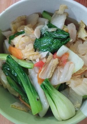 Foto resep Tumis Pakcoy Sawi Putih dengan Bakso