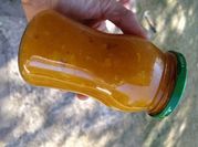 Una foto de mermelada de calabacin