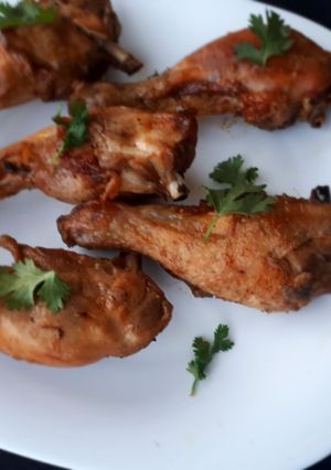 A picture of Baked Drumsticks.