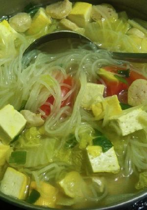 Foto resep Sayur Sawi Putih Tahu Bihun