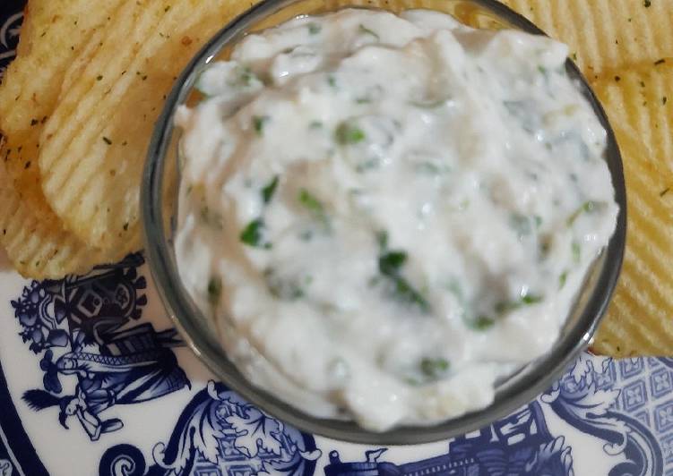 Step-by-Step Guide to Prepare Homemade Yogurt garlic dip